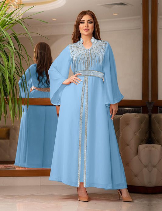 Robes caftan estampillées de diamants