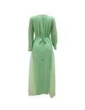 Robe caftan perlée de diamants