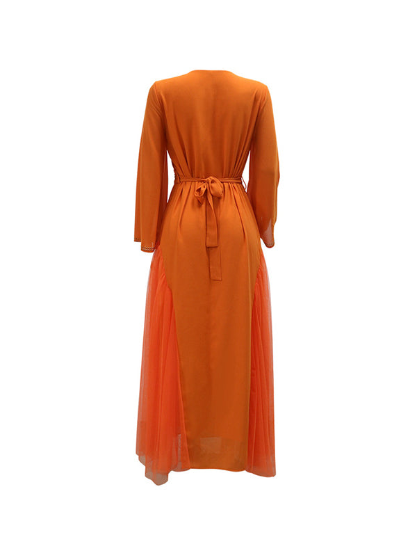 Robe caftan perlée de diamants