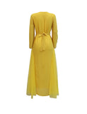 Robe caftan perlée de diamants