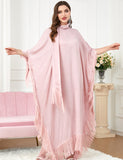 Robe à manches chauve-souris en patchwork