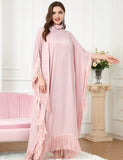Robe à manches chauve-souris en patchwork
