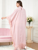 Robe à manches chauve-souris en patchwork