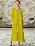 Robe caftan avec diamants