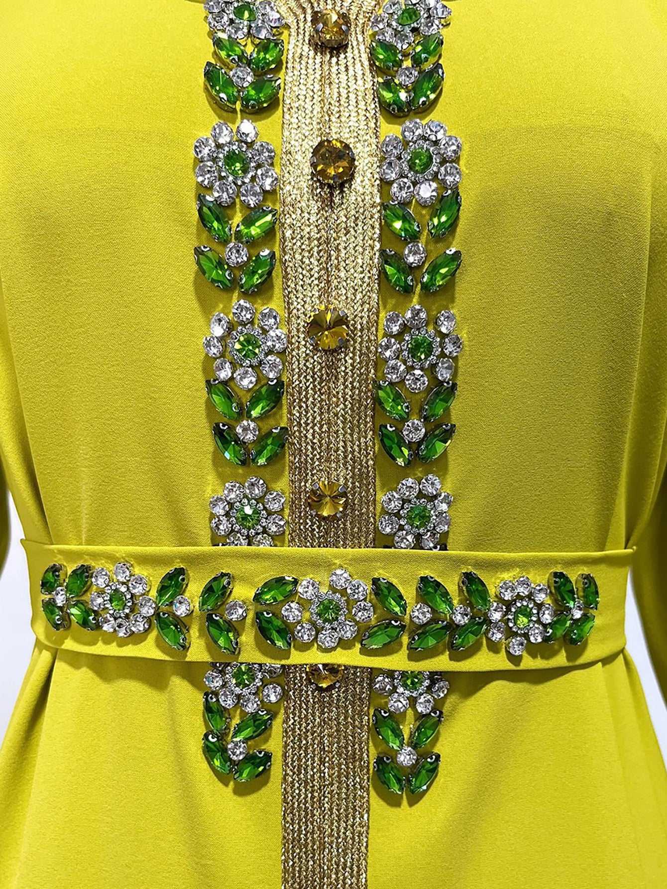 Robe caftan avec diamants