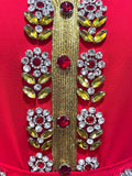 Robe caftan avec diamants