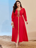 Robe caftan avec diamants