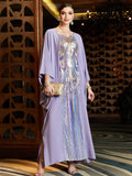 Robe Abaya brodée de paillettes
