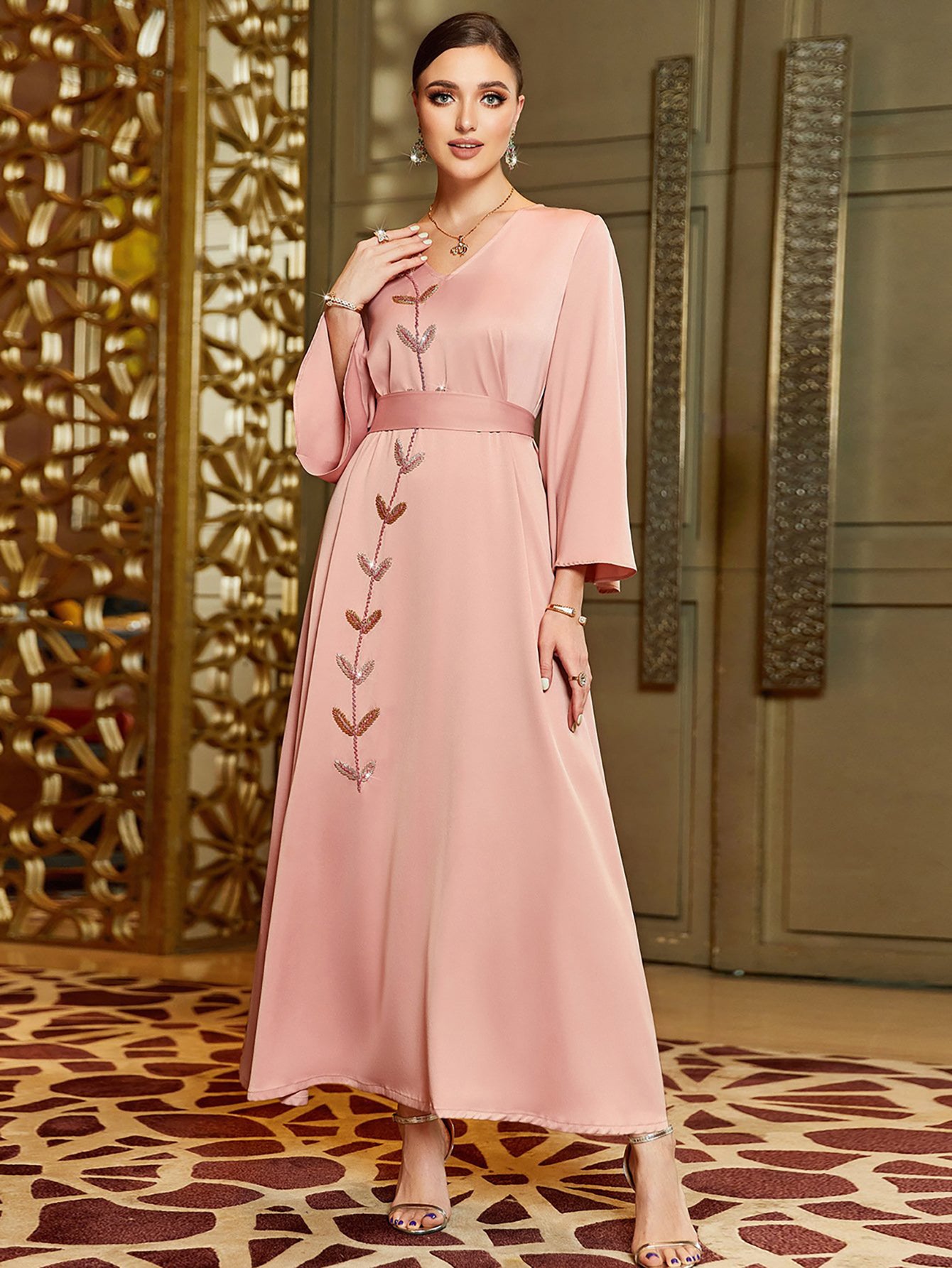 Caftan Mode Robe à col en V