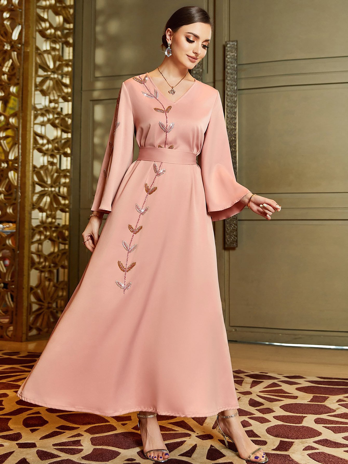 Caftan Mode Robe à col en V