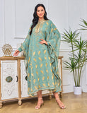 Robe à ruban d'or brodé