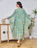 Robe à ruban d'or brodé