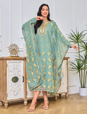 Robe à ruban d'or brodé