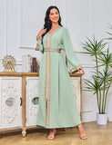 Robe abaya confort brodée