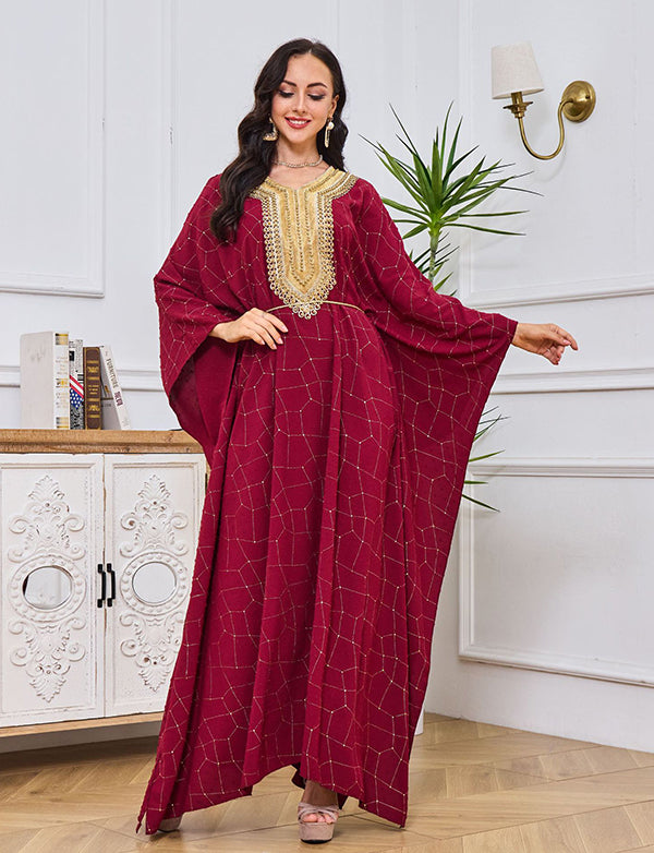 Robe brodée d'or