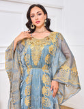 Robe de chambre brodée de perles