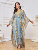 Robe de chambre brodée de perles