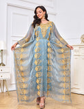 Robe de chambre brodée de perles