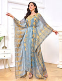 Robe de chambre brodée de perles