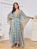 Robe de chambre brodée de perles
