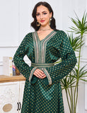 Robe abaya à col en V