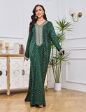 Robe abaya à col en V