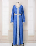 Robe à ourlet fendu abaya