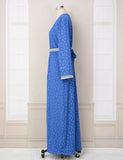 Robe à ourlet fendu abaya