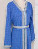 Robe à ourlet fendu abaya
