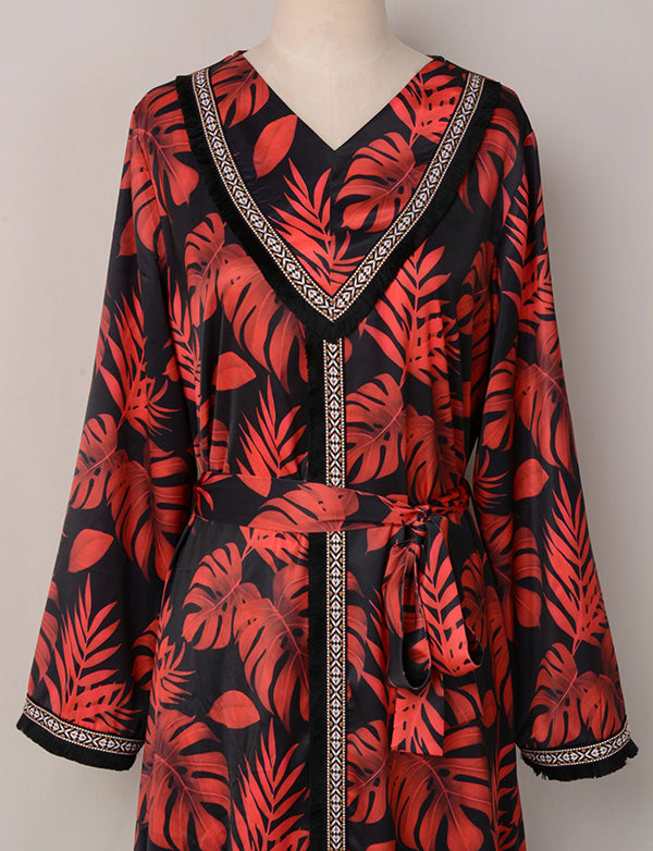 Robe de chambre imprimée