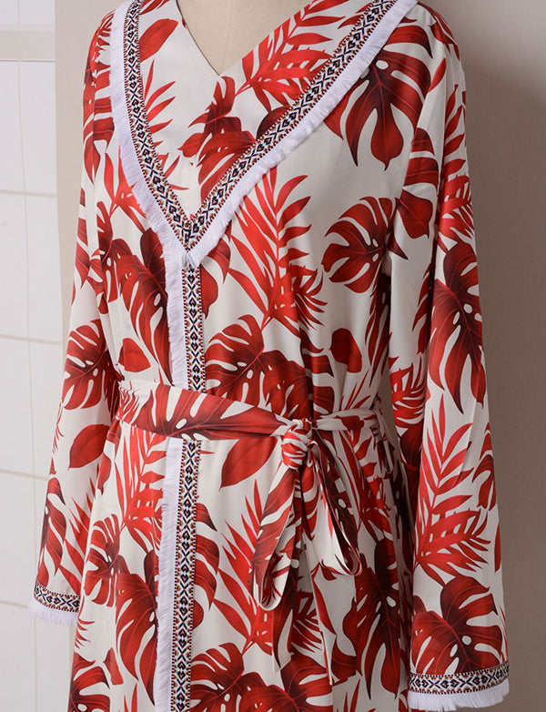 Robe de chambre imprimée