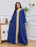 Robe de chambre brodée de perles