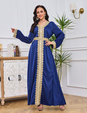 Robe de chambre brodée de perles
