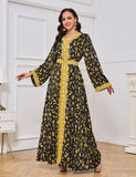 Robe imprimée abaya à la mode