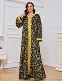 Robe imprimée abaya à la mode