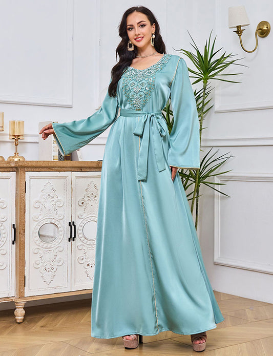 Robe perlée Abaya Mode