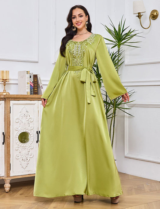 Robe Caftan perlée