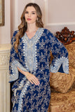 Bourgogne Col en V Broderie Robe Caftan