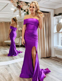 Robe de soirée sirène asymétrique