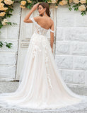 Robe de mariée en tulle champagne détachable avec dentelle