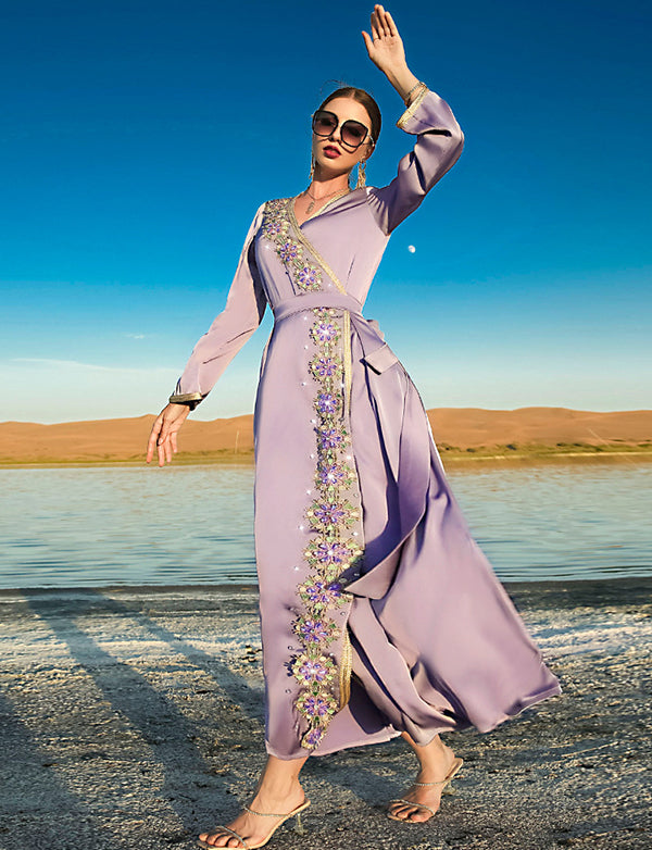 Caftan Marocain Robe Longue Arabe