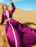 Robe Caftan en Satin à Nouer