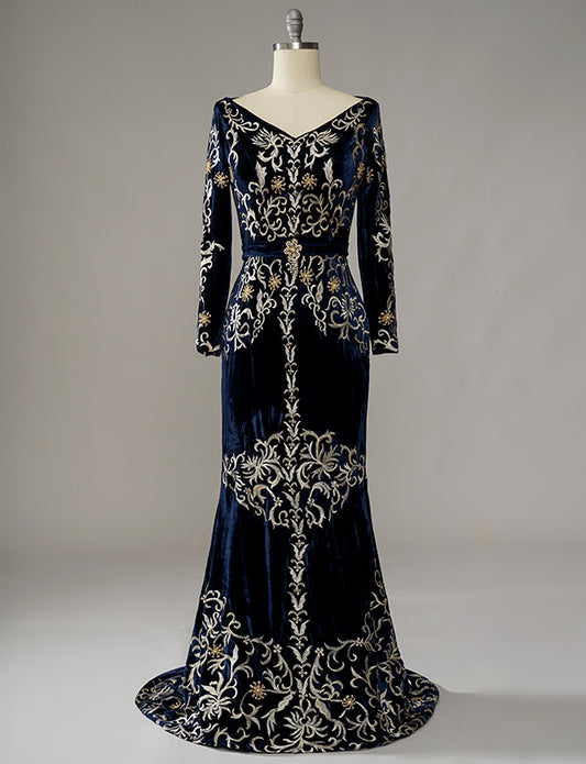 Robe Sirène Caftan Marocain pour Soirée