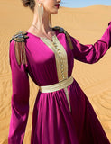 Robe Caftan en Satin à Nouer