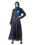 Robe à Paillettes Élégante à la Mode Musulmane