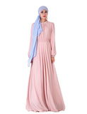 Robe Musulmane en Mousseline Eid Mubarak