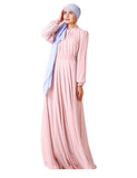 Robe Musulmane en Mousseline Eid Mubarak