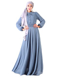 Robe Musulmane en Mousseline Eid Mubarak