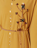 Jellaba Jaune Femmes Musulmanes Robe