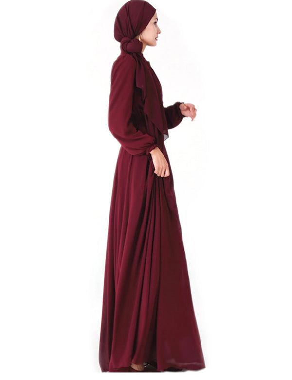 Robe Musulmane en Mousseline Eid Mubarak